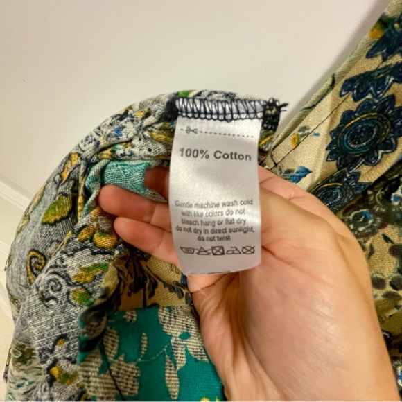 Yak & Yeti Sm/M Patchwork Cotton Dress NWT - Picture 12 of 12